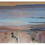 BARRIE BRAY Penwith sunset Gouache 57 x 62cm The Bray family have long been influential in arts