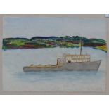 ALEC GEORGE WALKER Dutch Tug in Fal Watercolour Inscribed Further inscribed to the back 18.