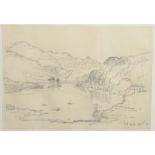 SAMUEL JOHN LAMORNA BIRCH Loch Gill Pencil drawing Inscribed and dated '38 18 x 25.