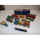 A collection of Dinky commercials, play worn.