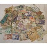 World banknotes.
