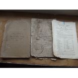 TREVETHOE ESTATE. Auction particulars Part 1 & 2, some maps, fl, 1920 poor condition; plus 1 other.