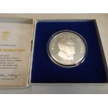 Panama:- 1974 silver 20 Balboas coin cased.