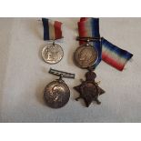 WWI 14/15 star and medal to 60391 2. Cpl. J. Gartside R.E. together with WWI medal to 90935 Pts E.