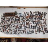 A collection of metal figures mainly by Del Prado and a quantity of Napoleon Periodicals.
