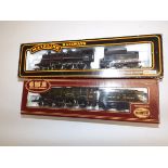 Airfix locomotive, Caerphilly castle and mainline BR 75006, lacquered, boxed.