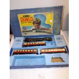 Hornby Dublo:- EDP12 gift set with "Duchess of Montrose", lacks track, box worn.