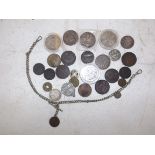 Crowns:- 1889, 1937, 4/- 1889, other silver etc.