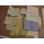 LETTERS, BILLS ETC mostly to Sherris family, St Marys 1873-1940 bundle.