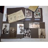 A scrapbook relating to Edward VIII including a photograph with Japanese officers,