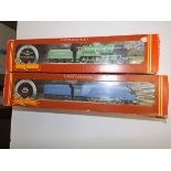Hornby railways steam locomotives, "Stowe" and "Seagull" boxes damaged, lacquered.
