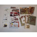 A collection of twenty three study postcards,