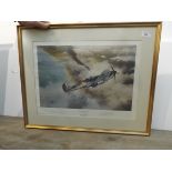 Aviation Print:- Victory of Dunkirk by & signed Robert Taylor,