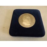Panama 1972 silver 20 Balboas coin.