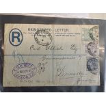 A collection of postal history including G.B.