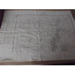 INDIAN RAILWAY MAPS. 2 hand col maps printed on linen titled "Calcutta and Surrounding Country.