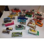 A collection of "RIO" Die-cast most are boxed, some in wrong or damaged box and a few stamps.