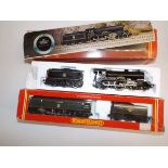 Hornby Railways:- Two steam outline locomotives, "Yorkshire" and "Lord Beaverbrook", boxes damaged,