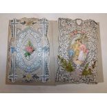 Two Victorian greeting "Lace" cards 7.