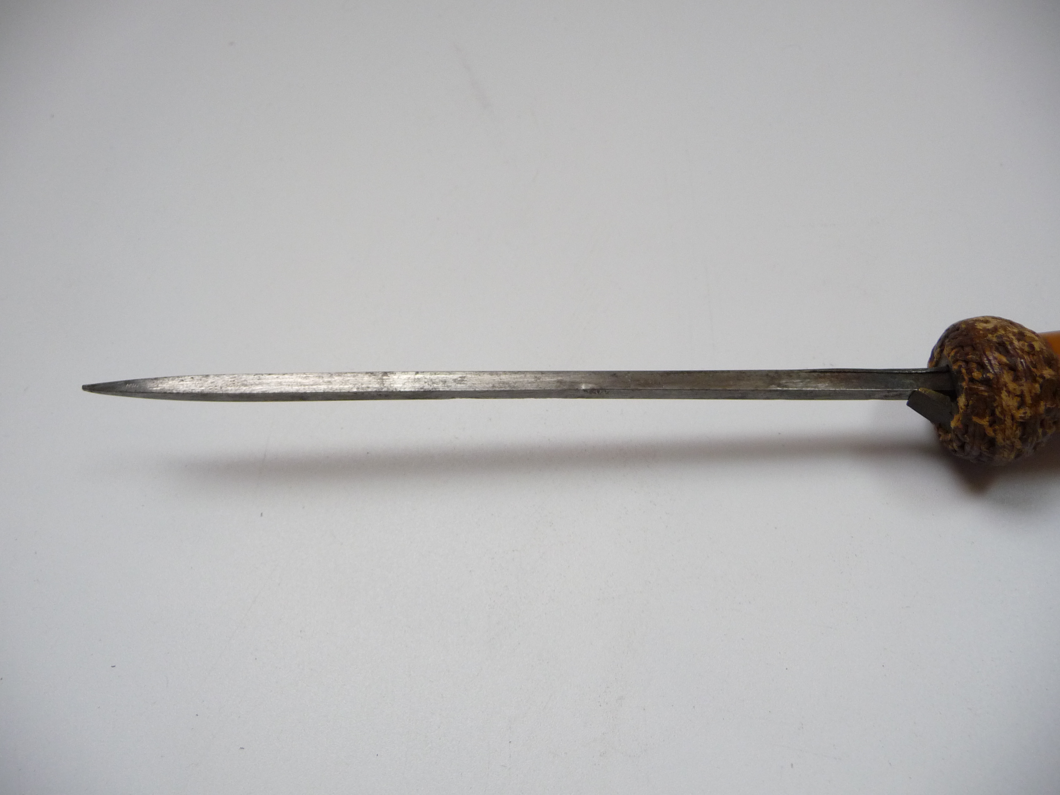 A Georgian malacca naval press gang cosh, with concealed spike, length ...