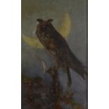 SAMUEL JOHN LAMORNA BIRCH Night Owl Oil on panel Signed to the back by the artist's descendant J