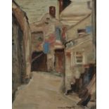 LOUIS MONRO GRIER A Street View Oil on canvas Signed 46 x 36 cm