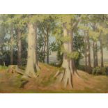 Trees In A Landscape Oil on panel 30 x 41 cm