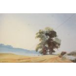 DENIS PANNET A Pair of Landscapes Watercolour Signed 34 x 54 cm Plus other works