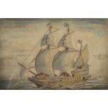 EDWARD BOUVERIE HOYTON The Golden Hind Etching aquatint Signed and inscribed 29.