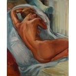 JOHN PELLING Nude female Oil on canvas Signed 100 x 81cm