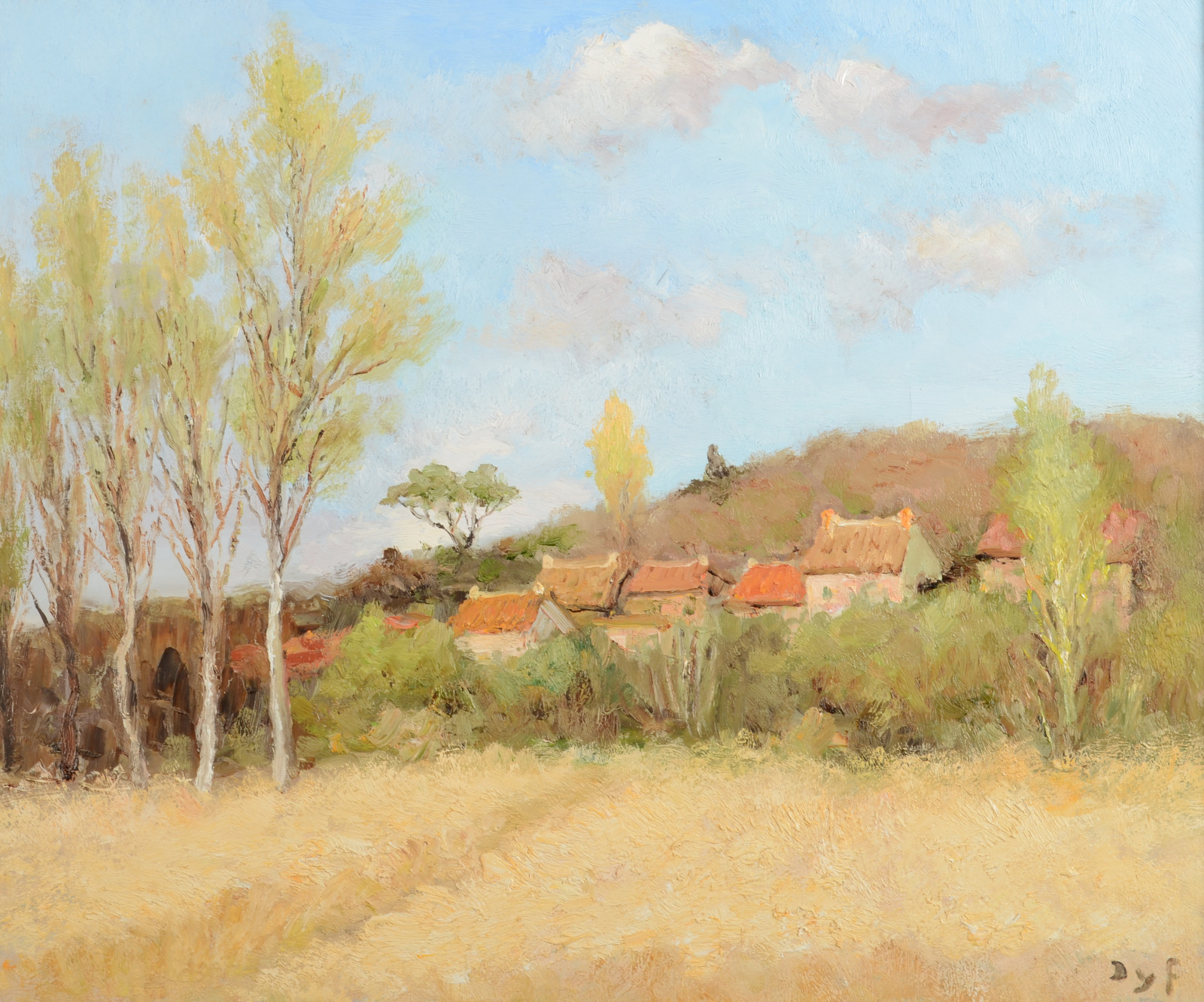 MARCEL DYF A Rural Landscape Oil on canvas Signed 46 x 55 cm (See illustration) Condition