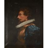 Portrait of a 17th century gentleman Oil on canvas 75 x 63cm