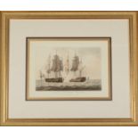 SUTHERLAND after T WHITCOMBE A pair of naval aquatints