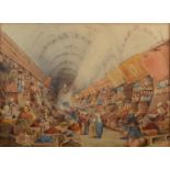 An Eastern Bazaar 19th Century Watercolour 25.