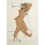 ROY WALKER Standing nude Mixed media Signed and dated '89 56.
