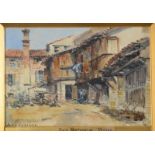 JULES LESSORE San Gervasio, Venise Watercolour Signed 17 x 24.