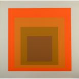 JOSEF ALBERS Homage To The Square Serigraph 1967 65 x 65 cm Condition report: There