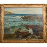 JOHN ROBERTSON REID Talland Bay (Between Looe and Fowey) Oil on canvas Signed 62 x 75 (See