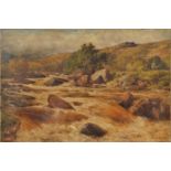 JOHN ADAMS WHIPPLE River in Spate Oil on canvas Signed 41 x 61.