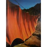 CHRISTO Valley Curtain Photographic print 1972 84 x 63 cm Plus 3 other works by the same artist All