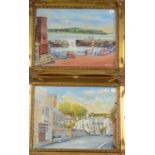 B BENNEY Two Falmouth oils Together with four other works