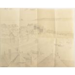 JAMES MARSHALL HESELDIN St Ives Pencil sketch 19 x 23.
