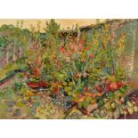 FRED YATES In full flower Oil on canvas Signed 53 x 72cm (See illustration) Condition