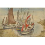 EDWARD BOUVERIE HOYTON Veterans of the Coastal Trade Etching aquatint Signed and inscribed 30 x