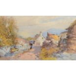 JAMES BURRELL SMITH Highland cottage Watercolour Signed and dated 1872 25 x 42cm