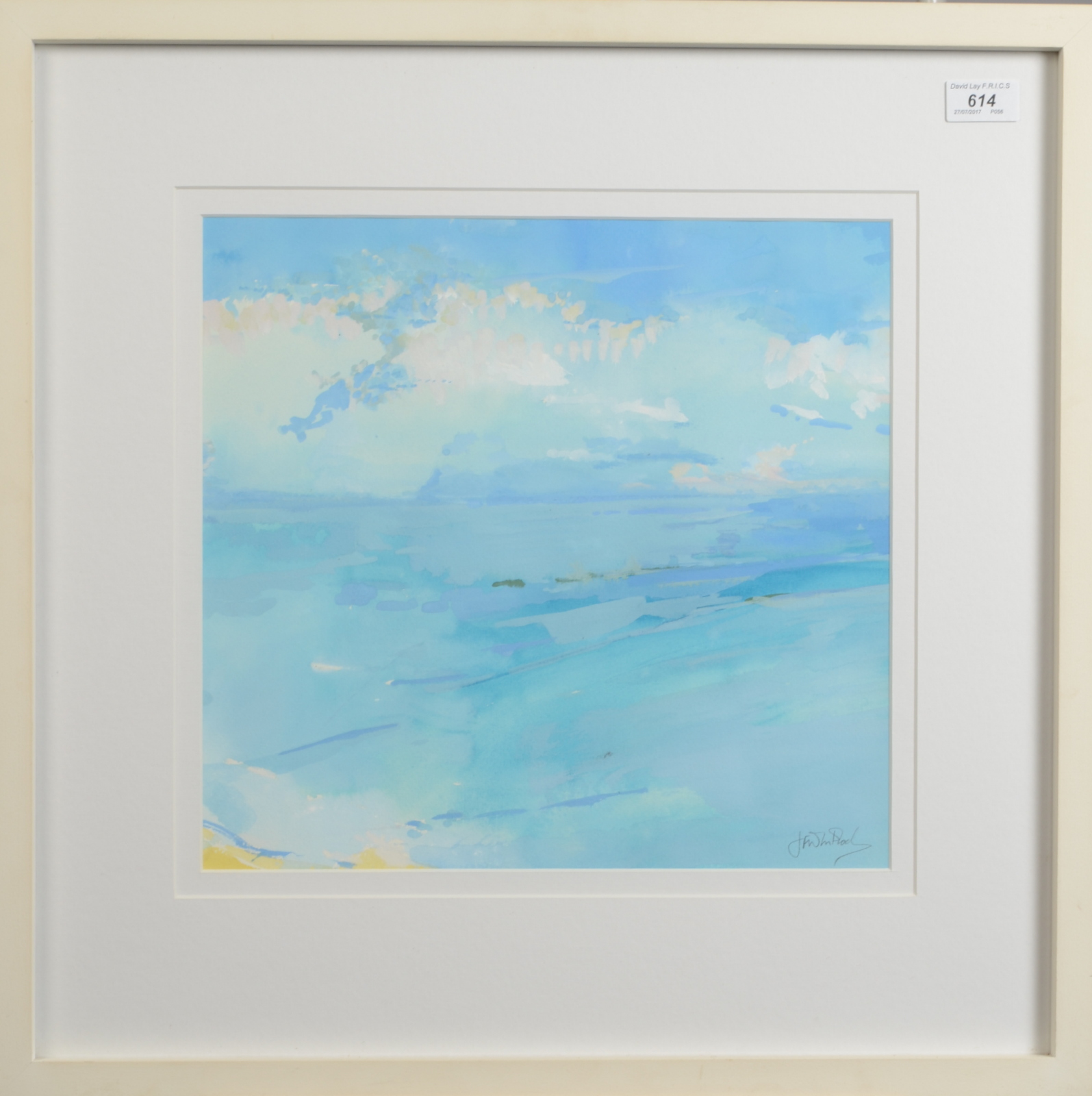 JIM WHITLOCK Great Day - Great Bay Gouache Signed 34 x 36cm Condition report: - Image 2 of 2