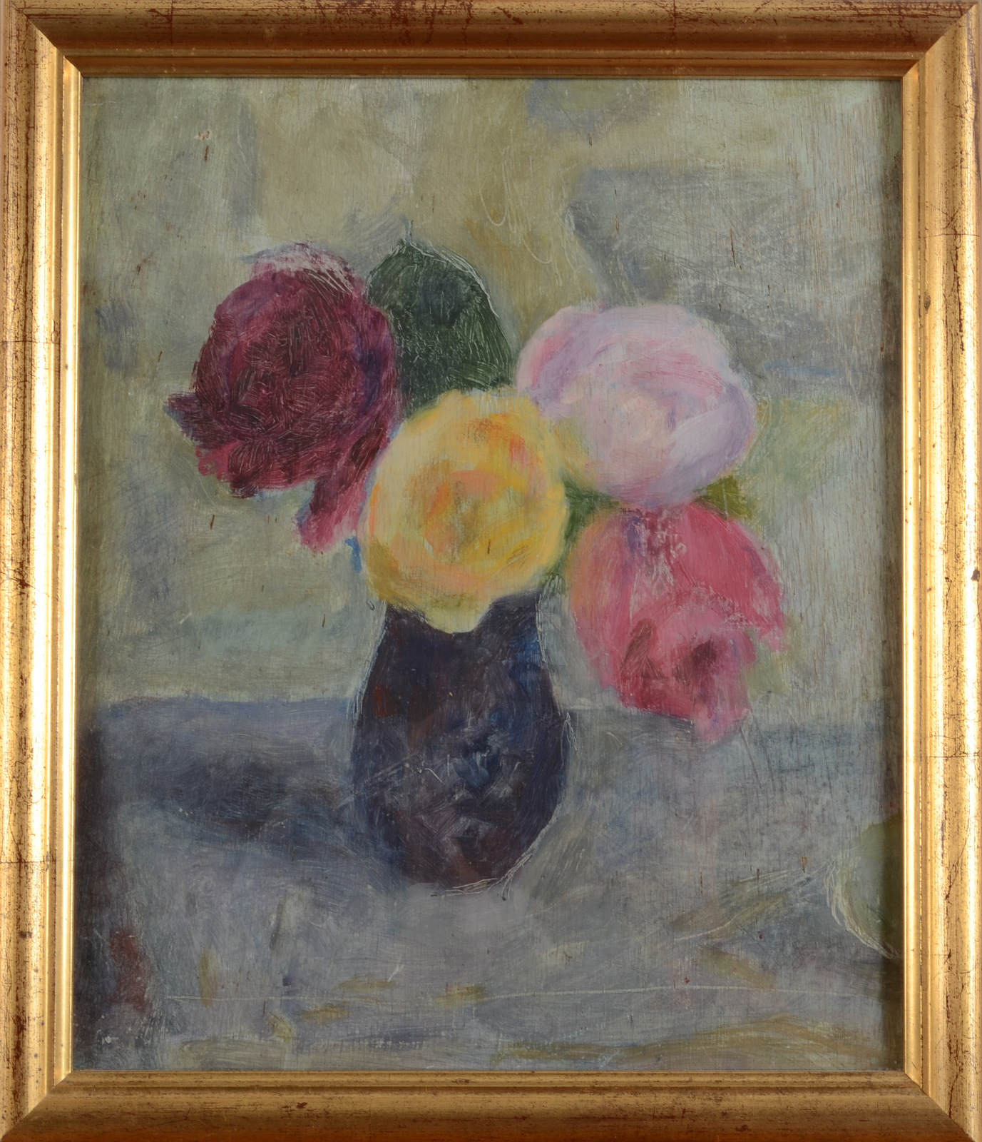 DOD PROCTER Still Life of Flowers Oil on board 29 x 25 cm Provenance: by decent from the estate of - Image 2 of 2