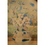 DORCIE SYKES Vase of Flowers Watercolour Signed 63 x 52cm