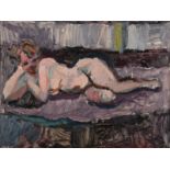 ERIC JAMES MELLON Reclining Nude Oil on board Signed 29.