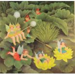 BERYL COOK Fairies & Pixies Lithograph Signed #379/650 41 x 41cm
